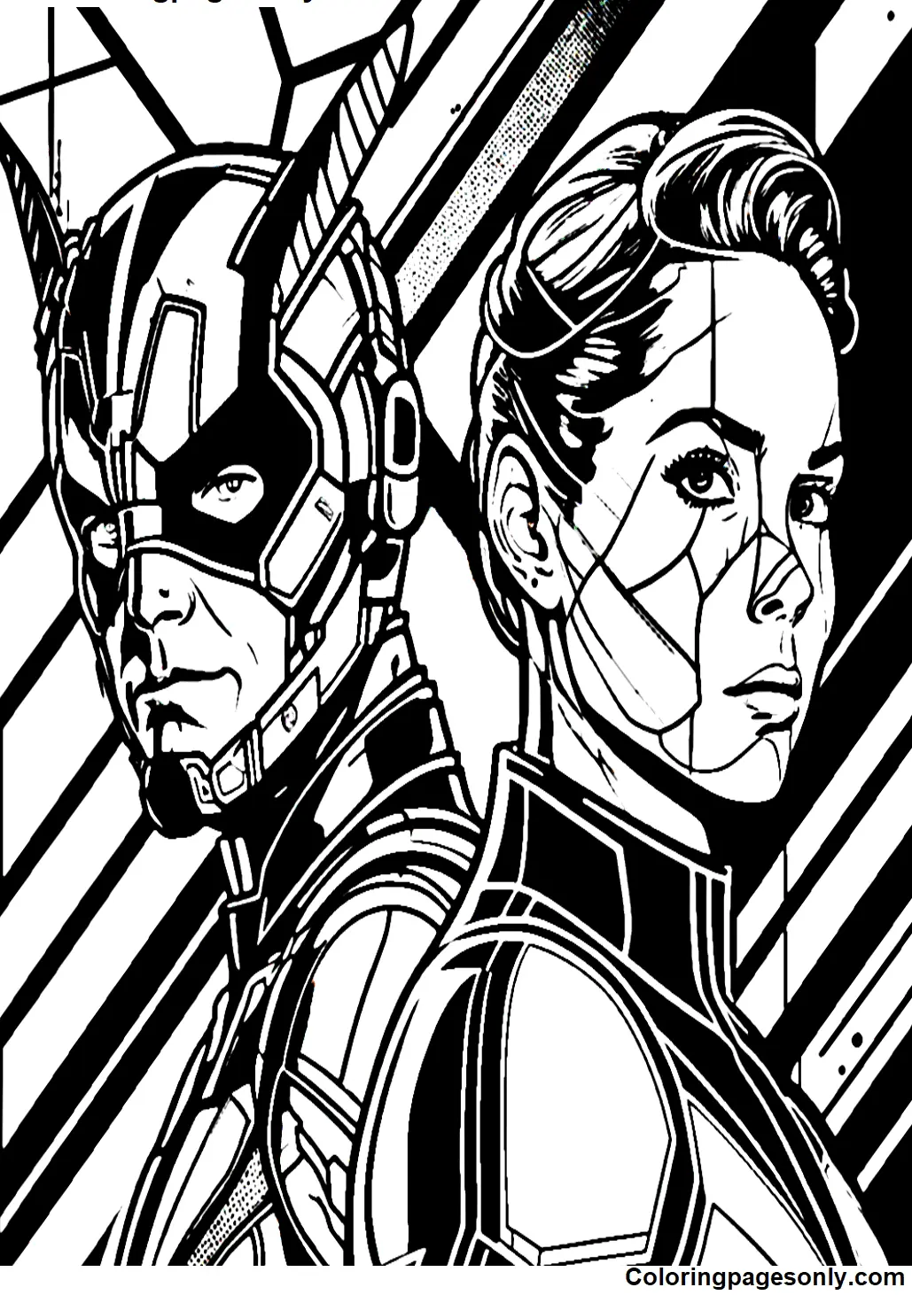 Ant Man and the Wasp Quantumania Coloring Pages 9