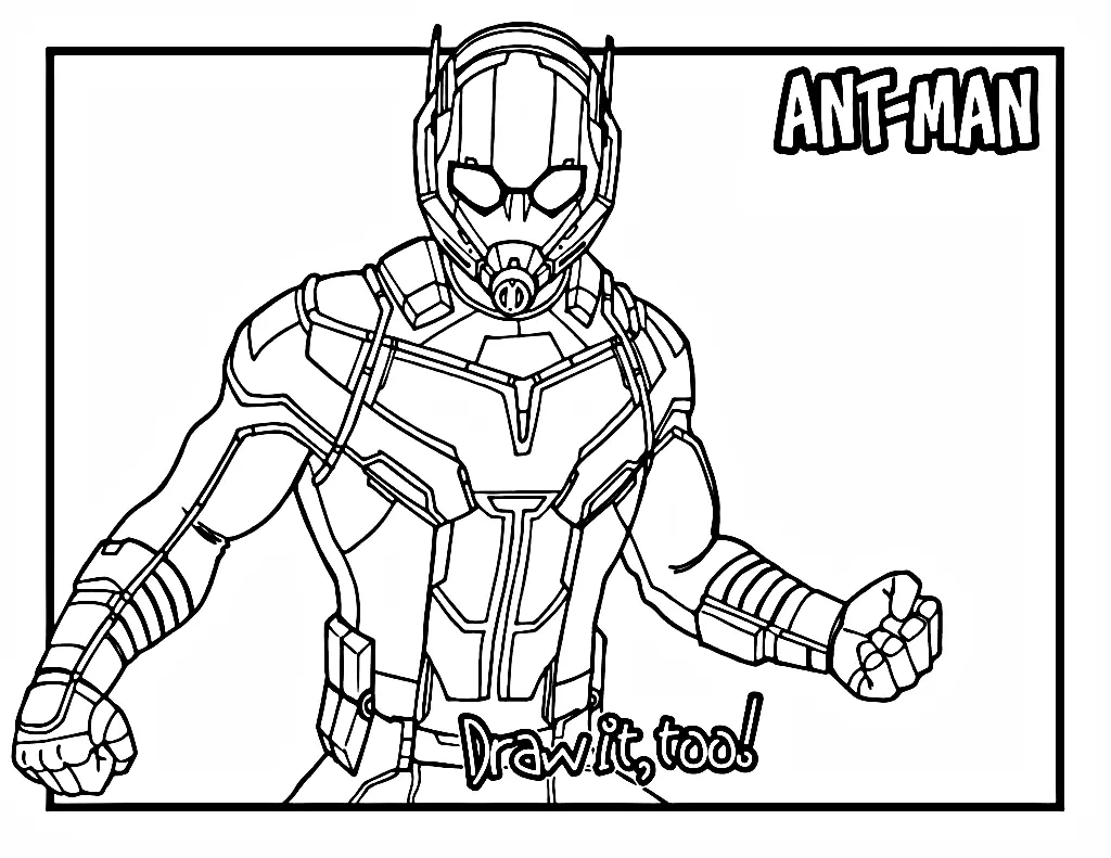 Desenhos de Homem Formiga Para Colorir 1