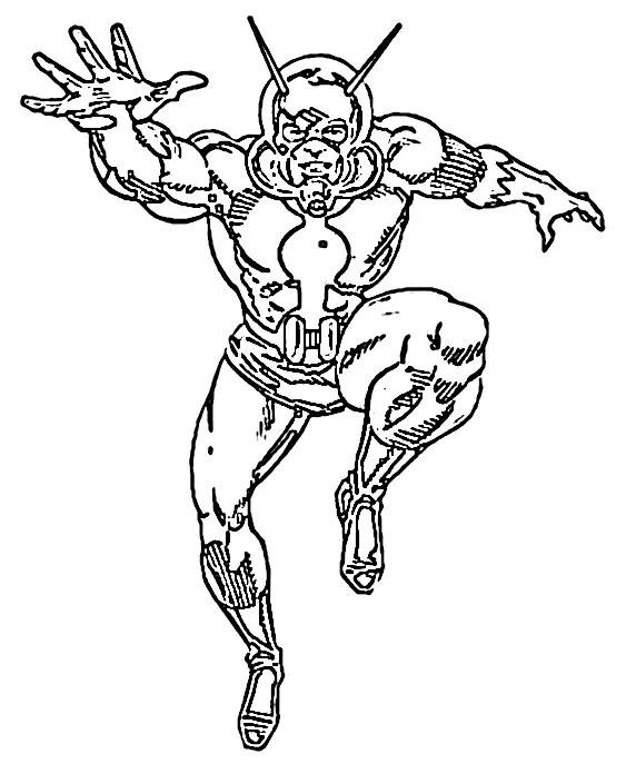 Desenhos de Homem Formiga Para Colorir 10