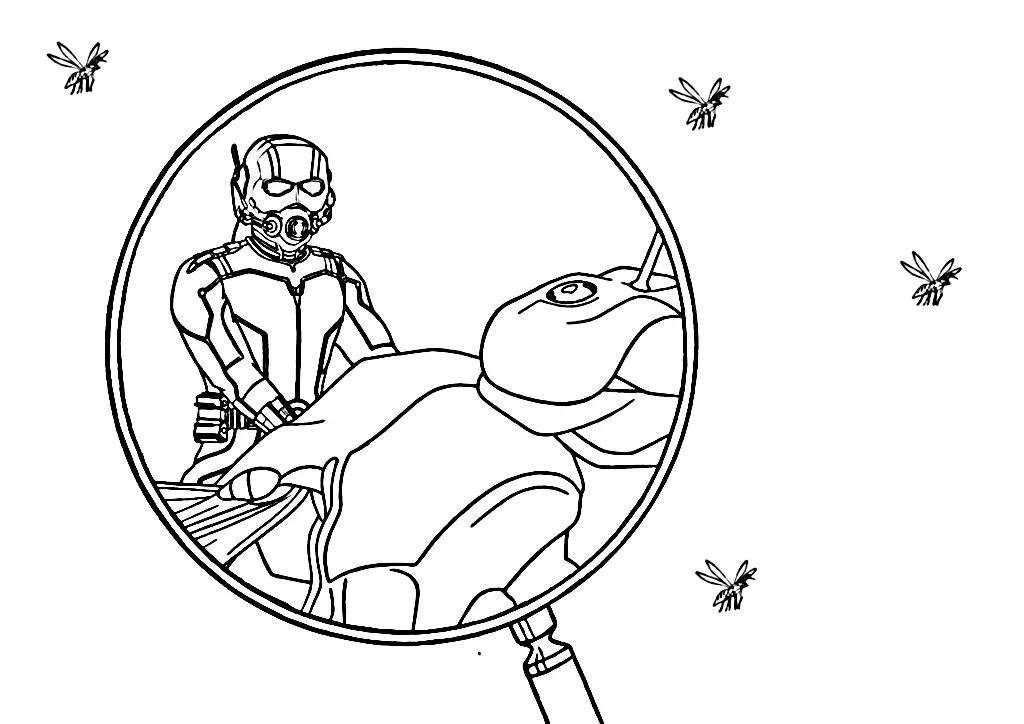 Desenhos de Homem Formiga Para Colorir 21