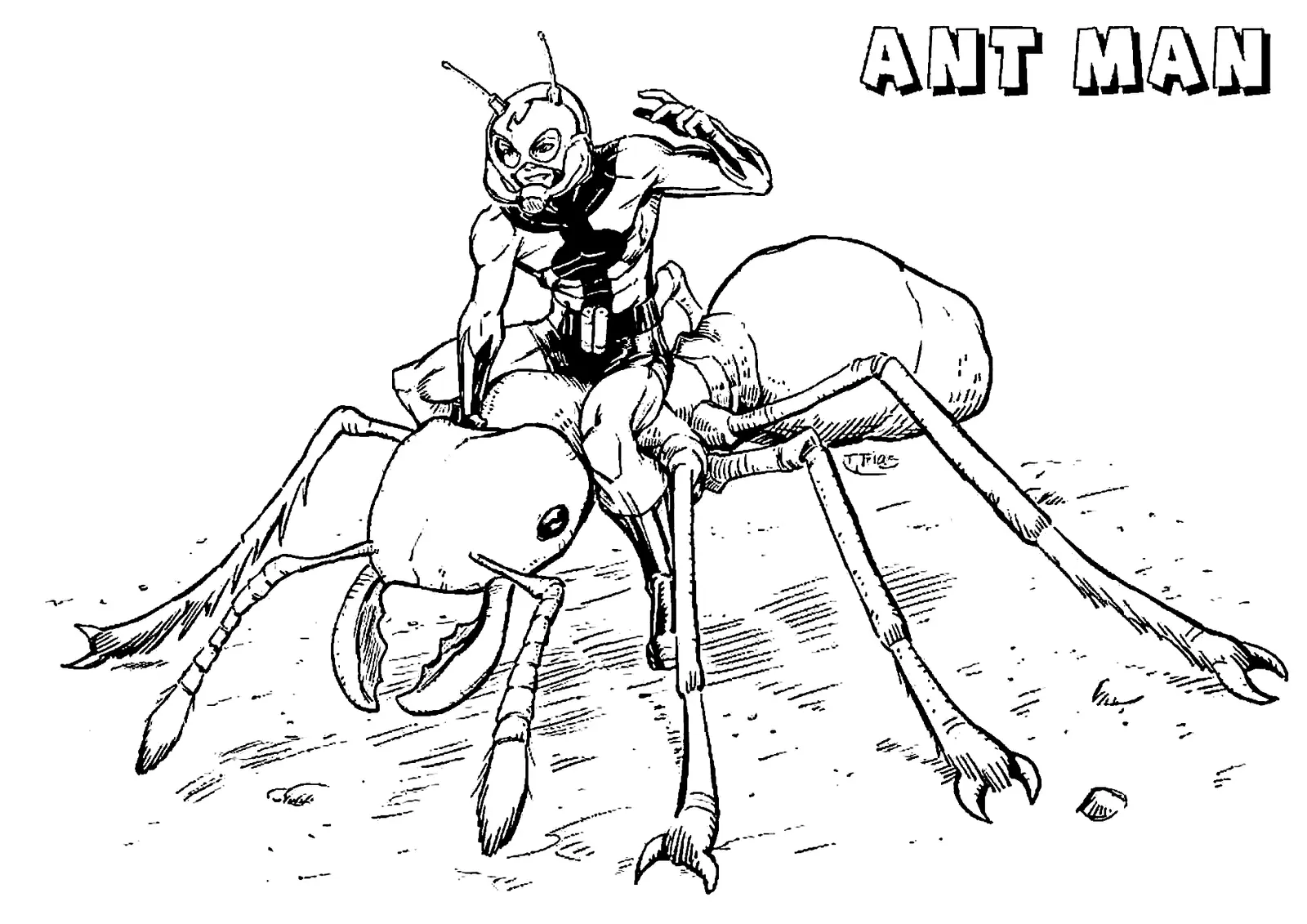 Desenhos de Homem Formiga Para Colorir 22