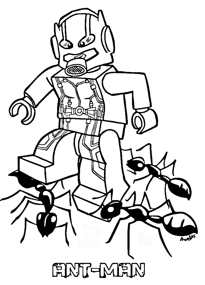 Desenhos de Homem Formiga Para Colorir 9