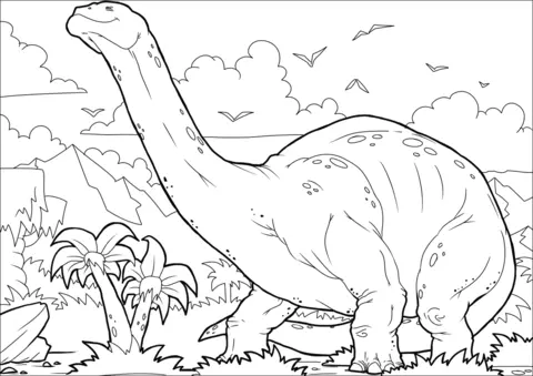 Apatosaurus Para Colorear 37