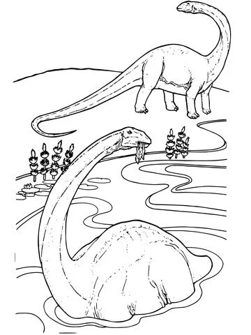 Apatosaurus Para Colorear 38