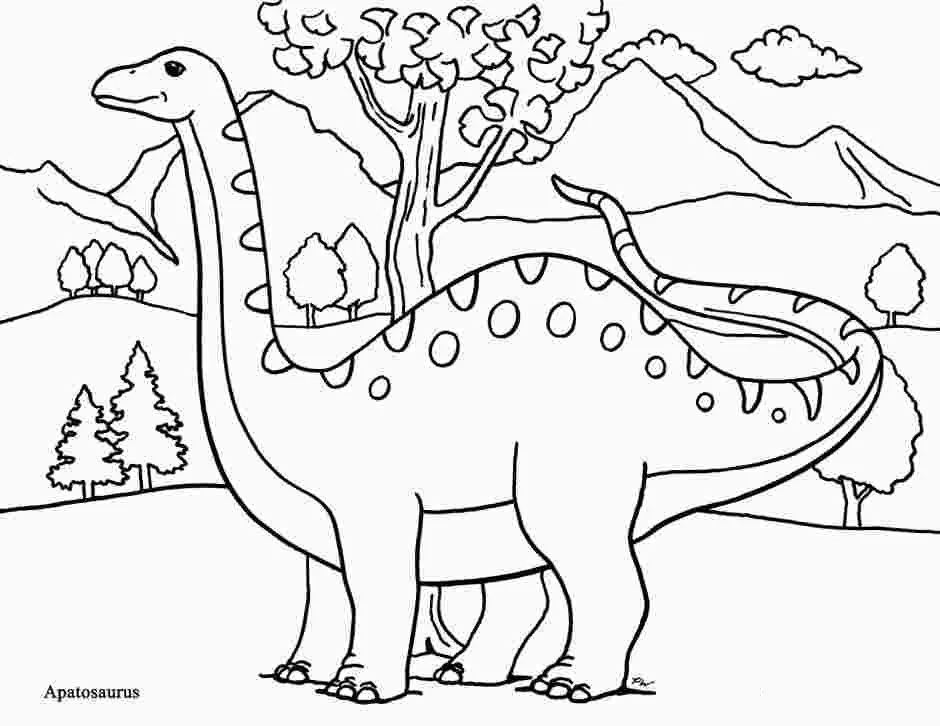 Apatosaurus Para Colorear 40