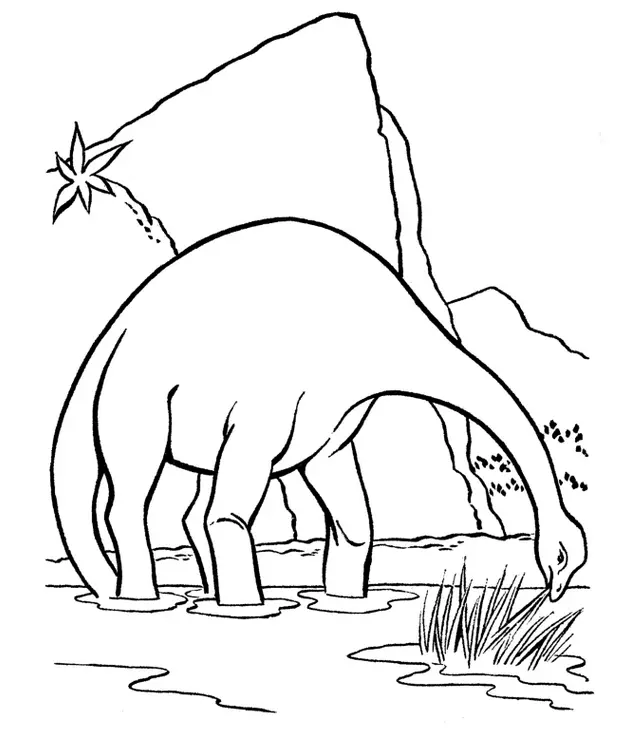 Apatosaurus Para Colorear 5