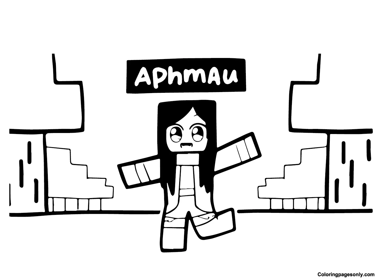 Desenhos de Aphmau Para Colorir 2
