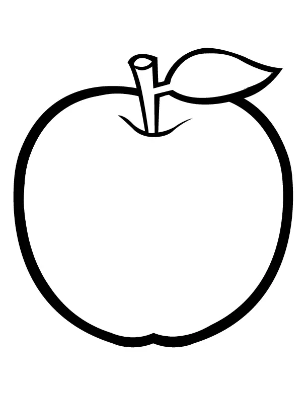 Apfel Ausmalbilder 7