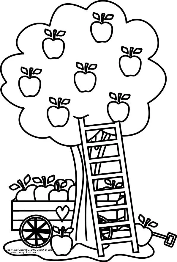 Apfelbaum Ausmalbilder