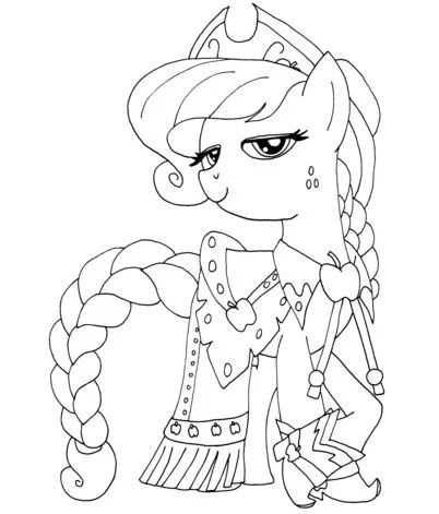 Applejack Ausmalbilder 12