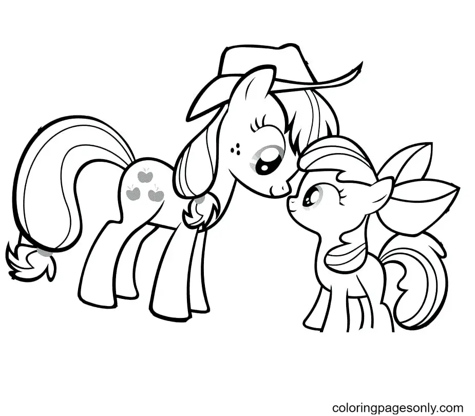 Applejack Ausmalbilder 14