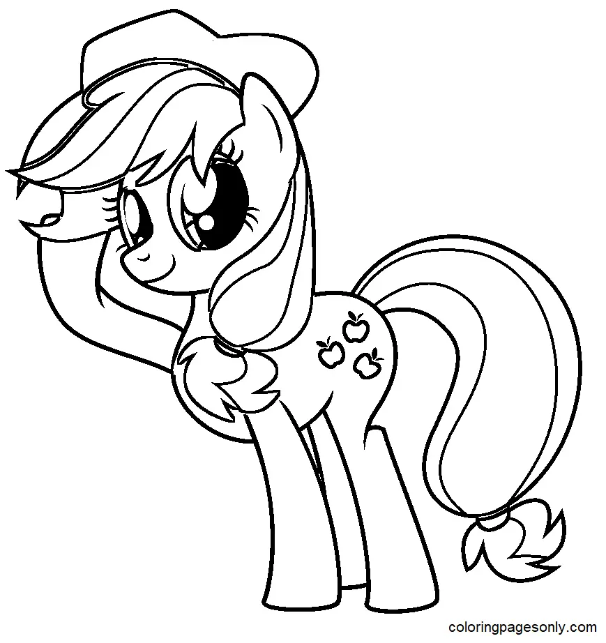 Applejack Ausmalbilder 32