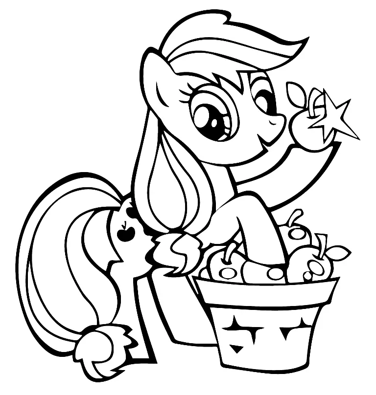 Applejack Ausmalbilder 4