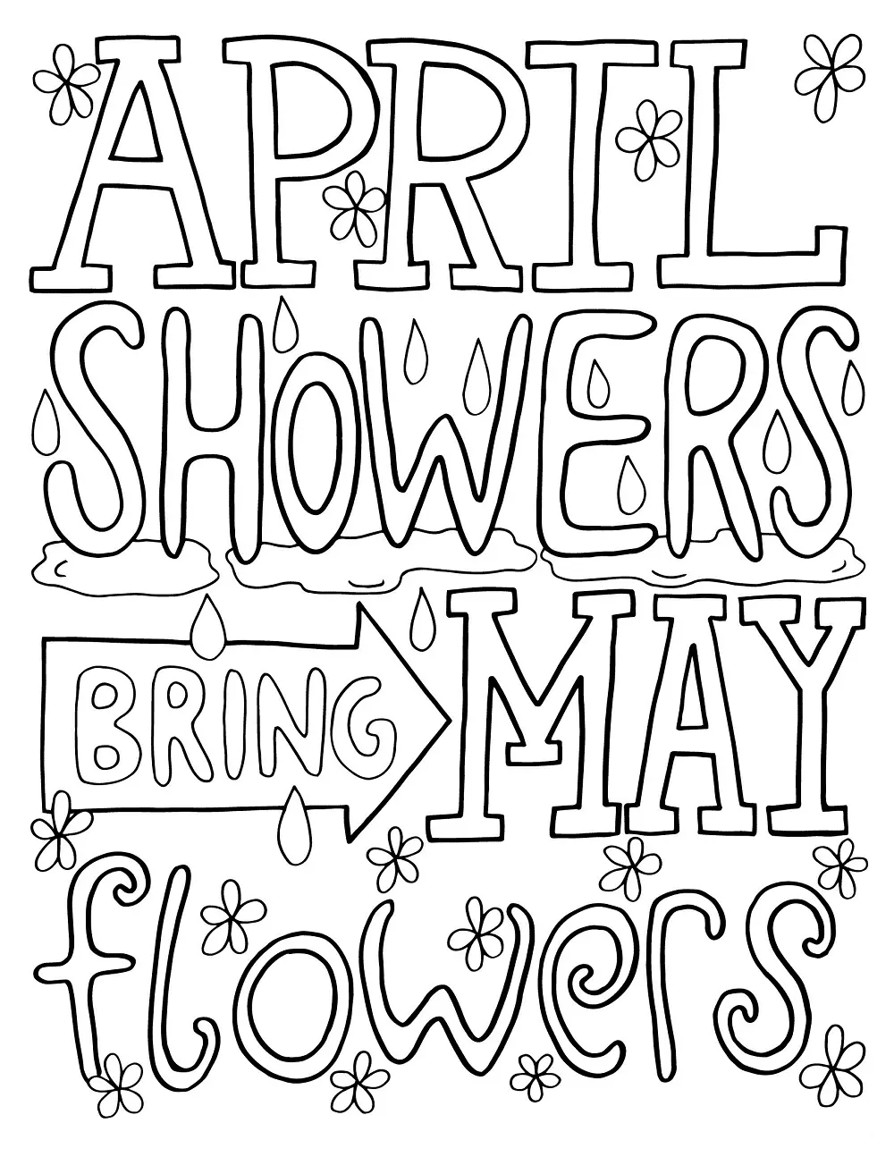 April Coloring Pages 10