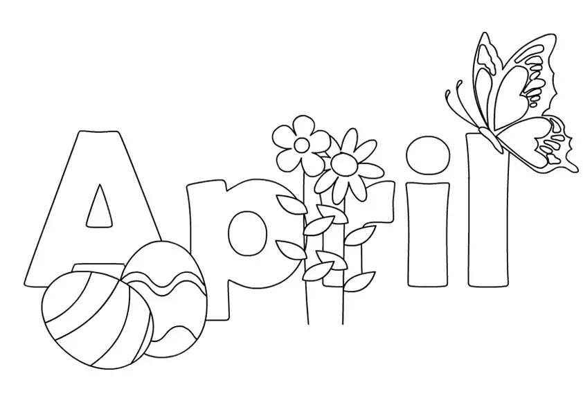 April Coloring Pages 14