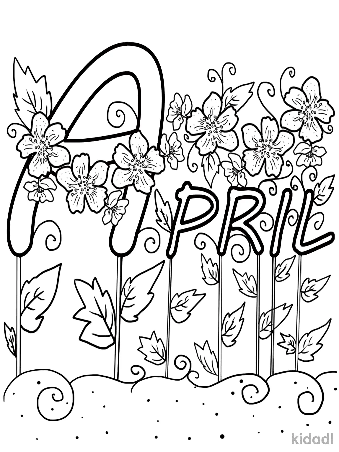 April Coloring Pages 16