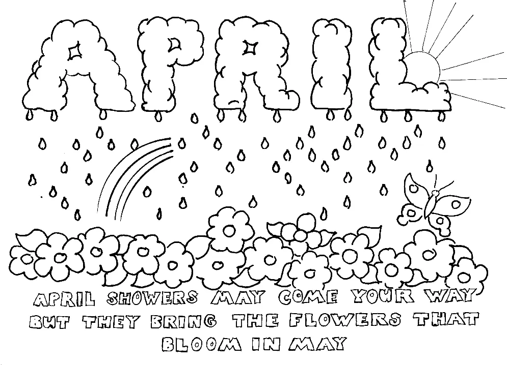 April Coloring Pages 17