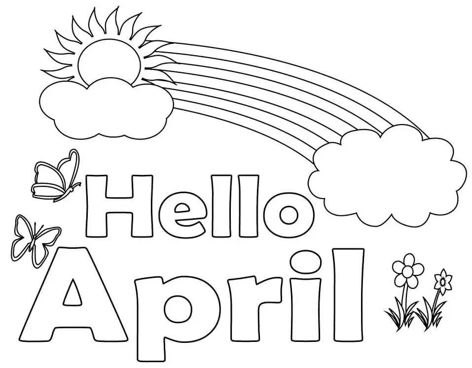 April Coloring Pages 18