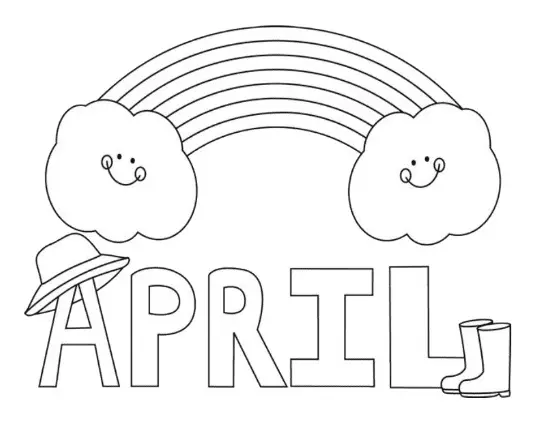 April Coloring Pages 19