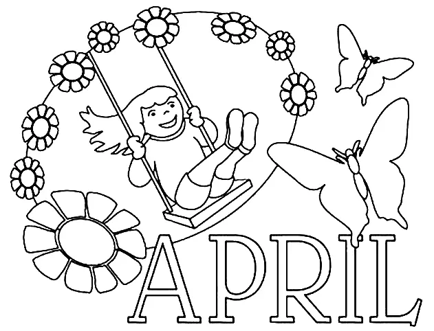 April Coloring Pages 20