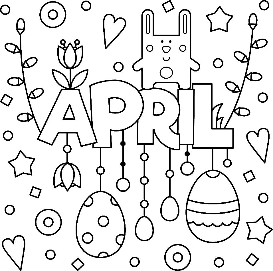 April Coloring Pages 25