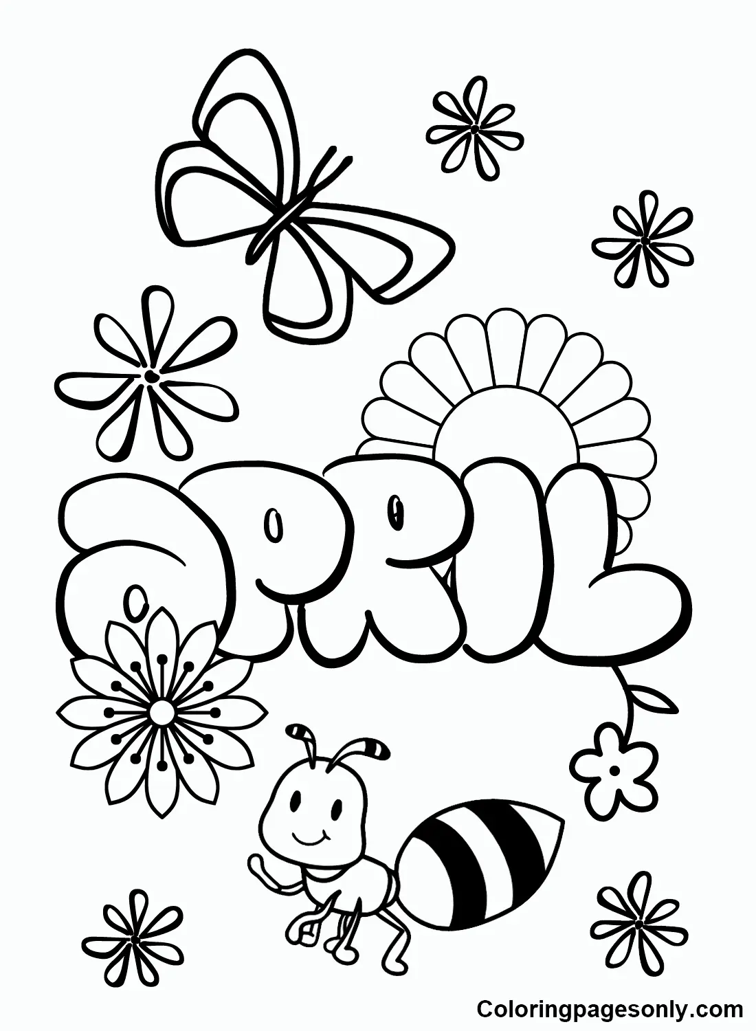 April Coloring Pages 35