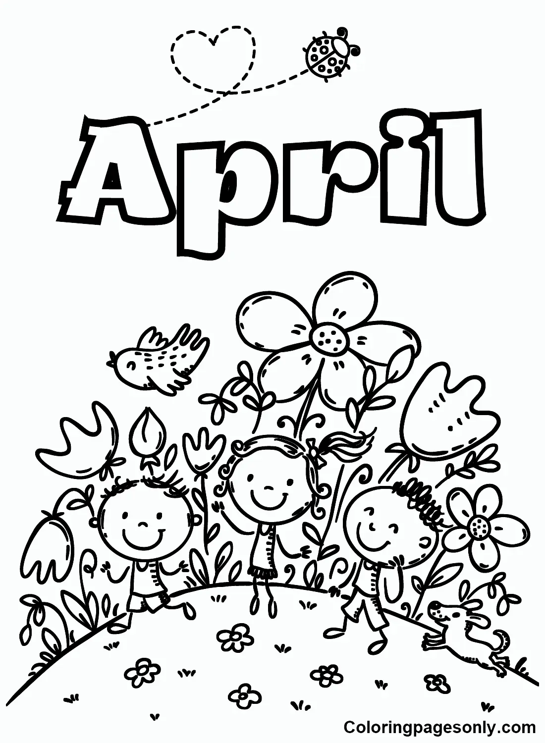 April Coloring Pages 37