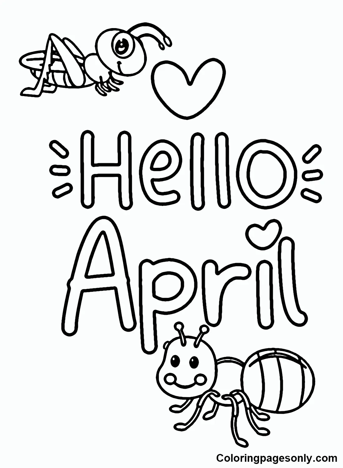 April Coloring Pages 39