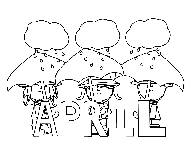 April Coloring Pages 7