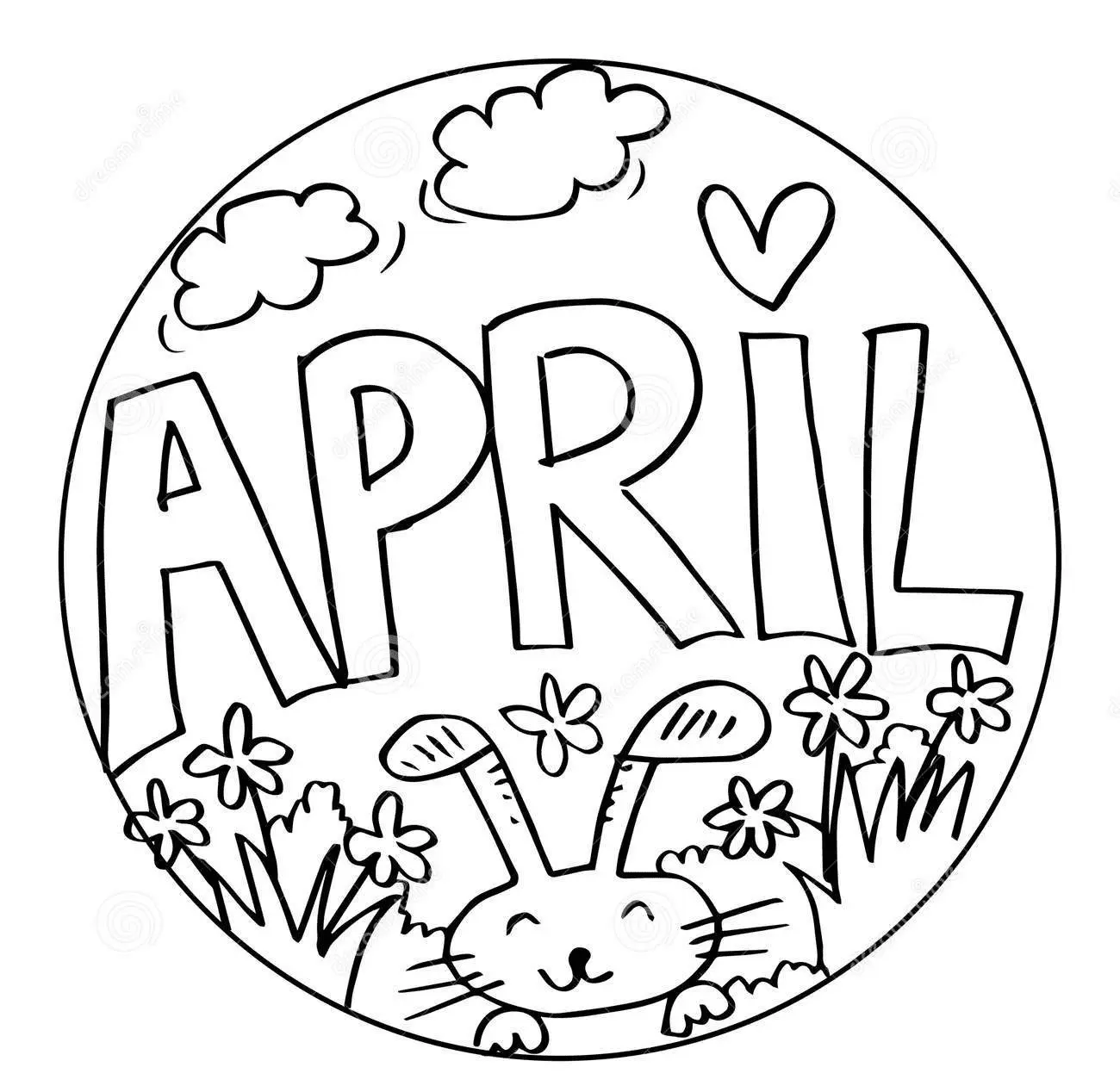 April Coloring Pages 9