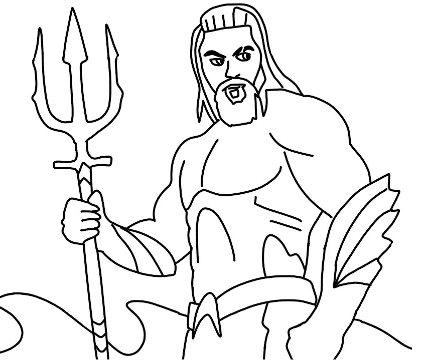 Desenhos de Aquaman Para Colorir 1