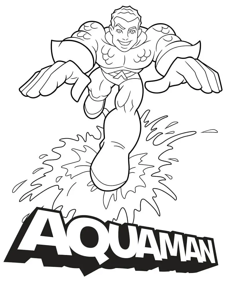 Desenhos de Aquaman Para Colorir 15