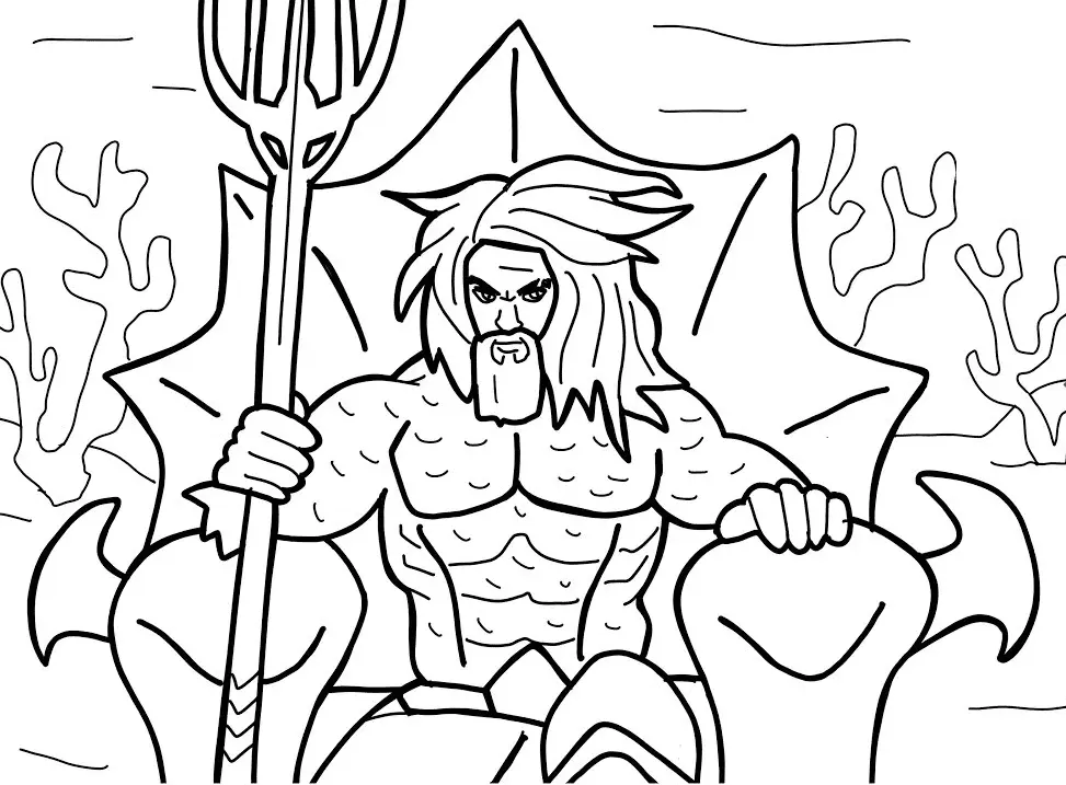 Desenhos de Aquaman Para Colorir 2
