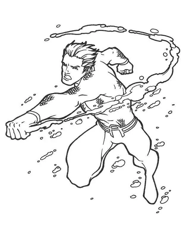 Desenhos de Aquaman Para Colorir 29