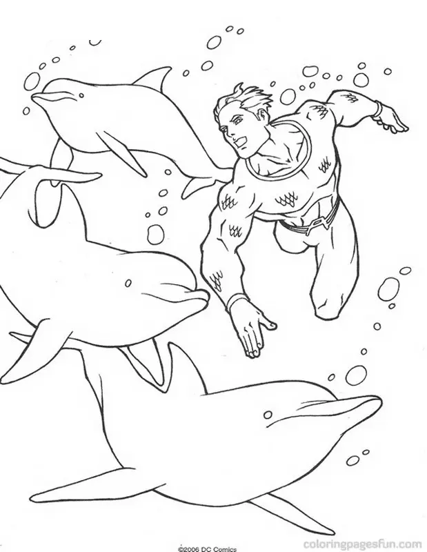 Desenhos de Aquaman Para Colorir 39