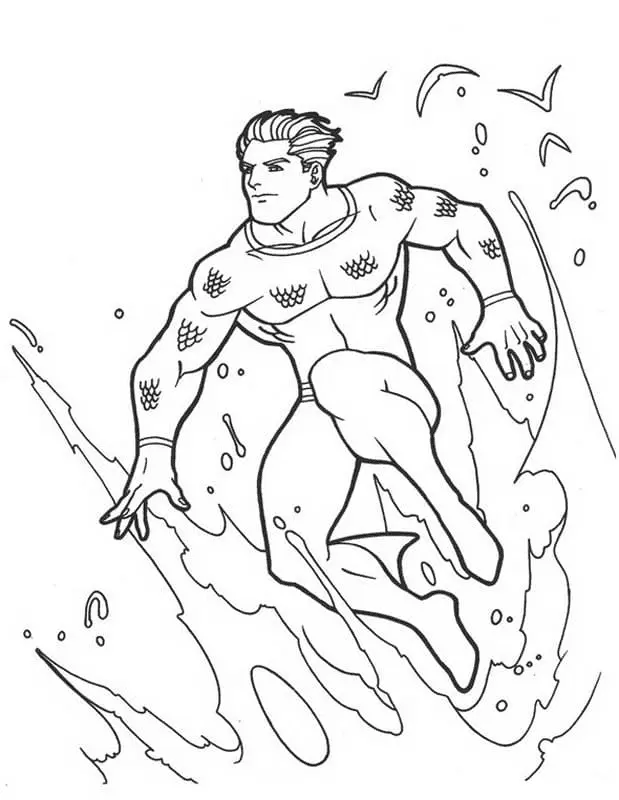 Desenhos de Aquaman Para Colorir 44