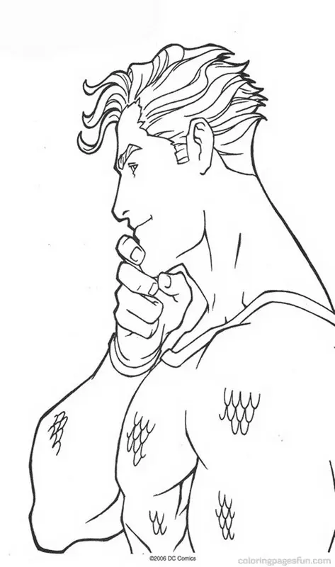 Desenhos de Aquaman Para Colorir 47