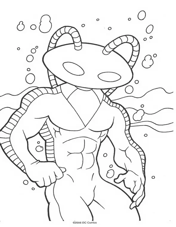 Desenhos de Aquaman Para Colorir 9