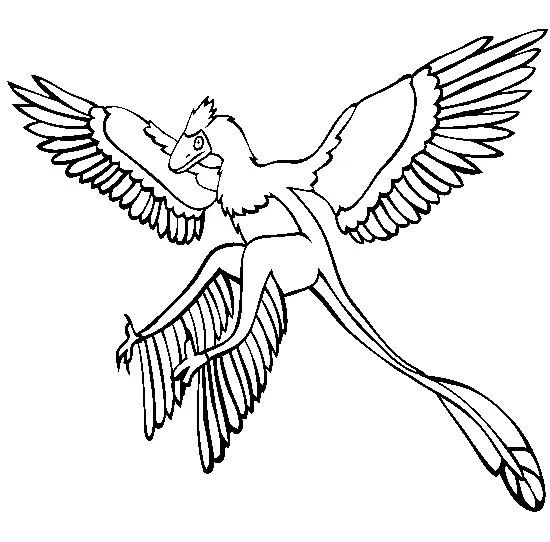 Desenhos de Arqueopterix Para Colorir 1