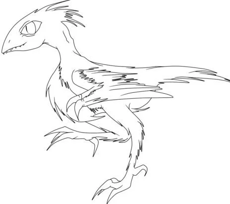 Desenhos de Arqueopterix Para Colorir 14