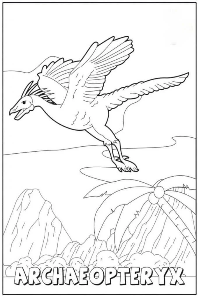 Desenhos de Arqueopterix Para Colorir 27