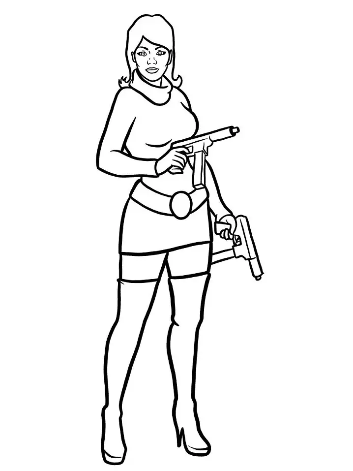 Archer Coloring Pages 13