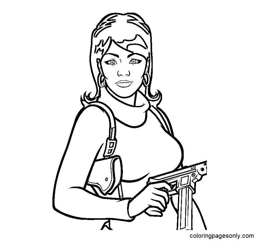 Archer Coloring Pages 7