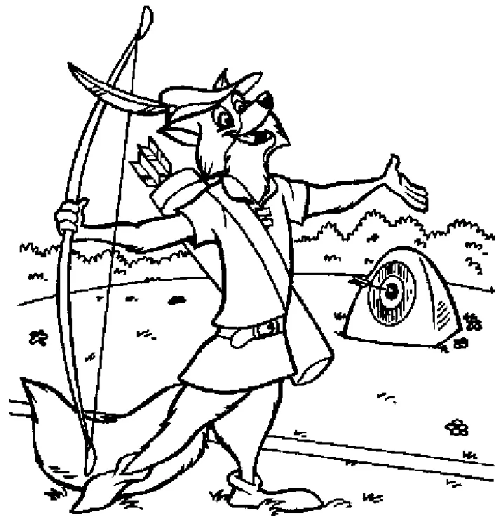 Desenhos de Tiro Com Arco Para Colorir 19