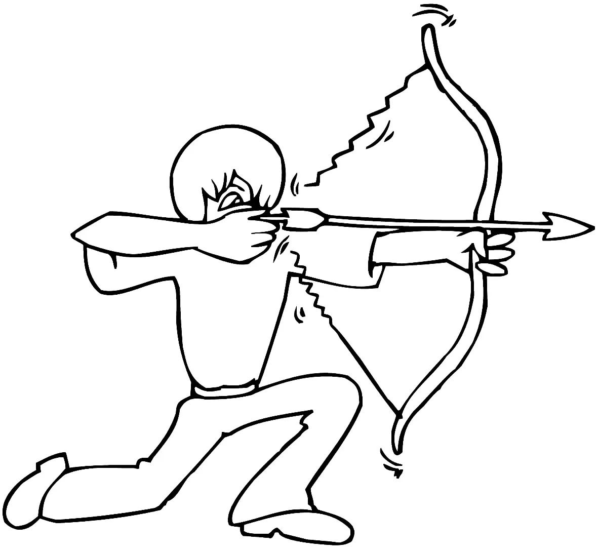 Desenhos de Tiro Com Arco Para Colorir 36