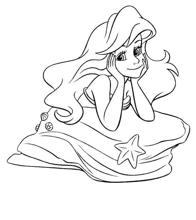 Ariel Para Colorear 1