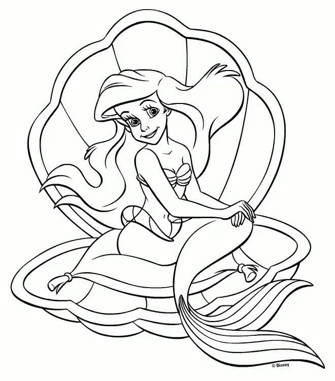 Ariel Para Colorear 2