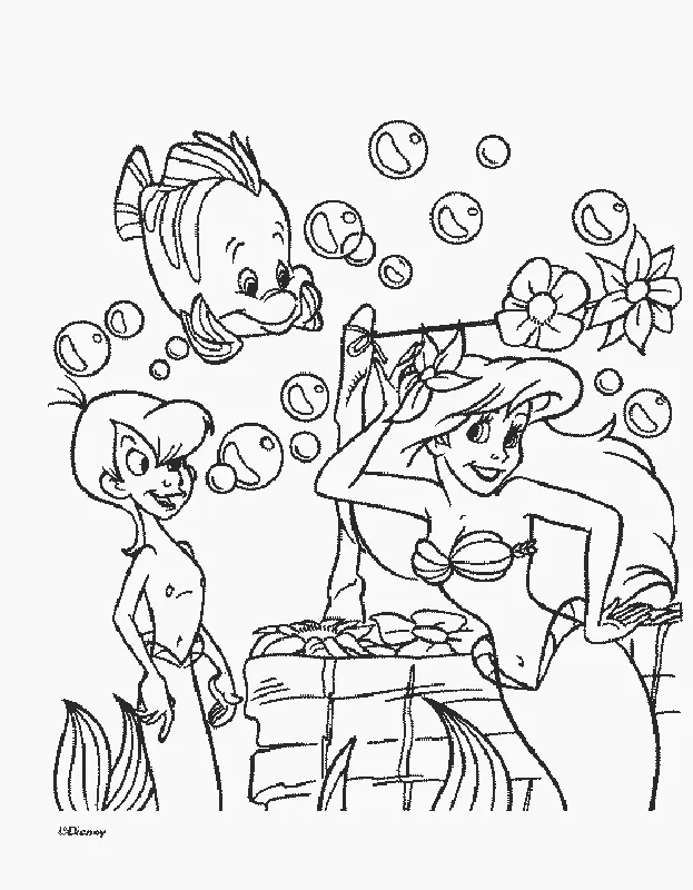 Ariel Para Colorear 23