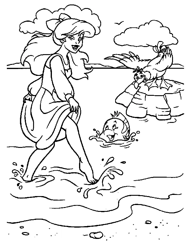 Ariel Para Colorear 44