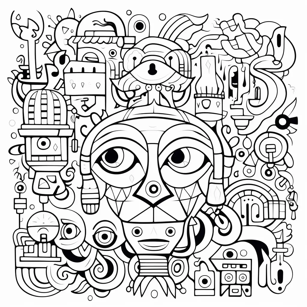 Historia Del Arte Para Colorear 13